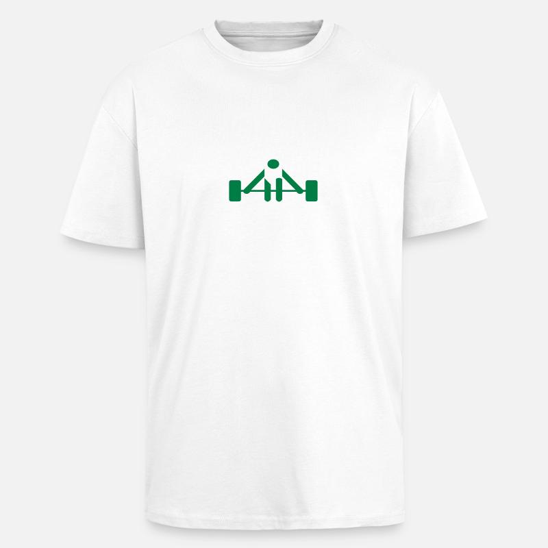 _weight_01 - Oversized Heavyweight Unisex T-Shirt - Weiß