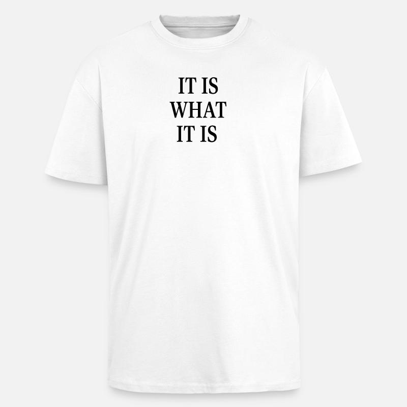 C’EST CE QUE C’EST - T-shirt unisexe oversize épais - blanc