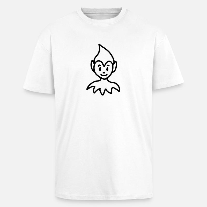 kleiner Elf - line - Oversized Heavyweight Unisex T-Shirt - Weiß
