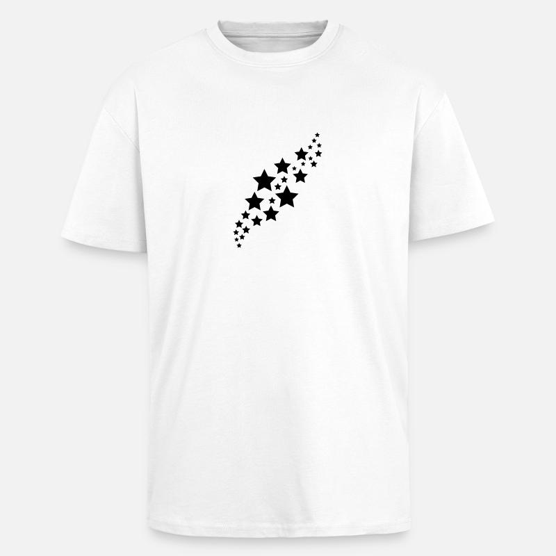 Star, stars - Unisex Oversized Heavyweight T-shirt - white