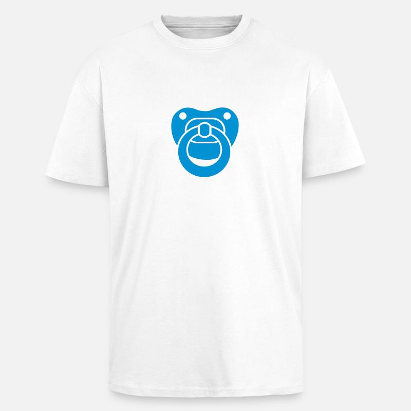 Schnuller - Oversized Heavyweight Unisex T-Shirt - Weiß