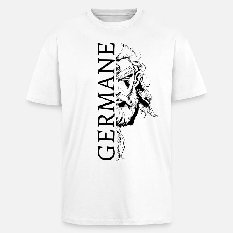 Germane Germanen Deutscher Germany Valhalla - Oversized Heavyweight Unisex T-Shirt - Weiß