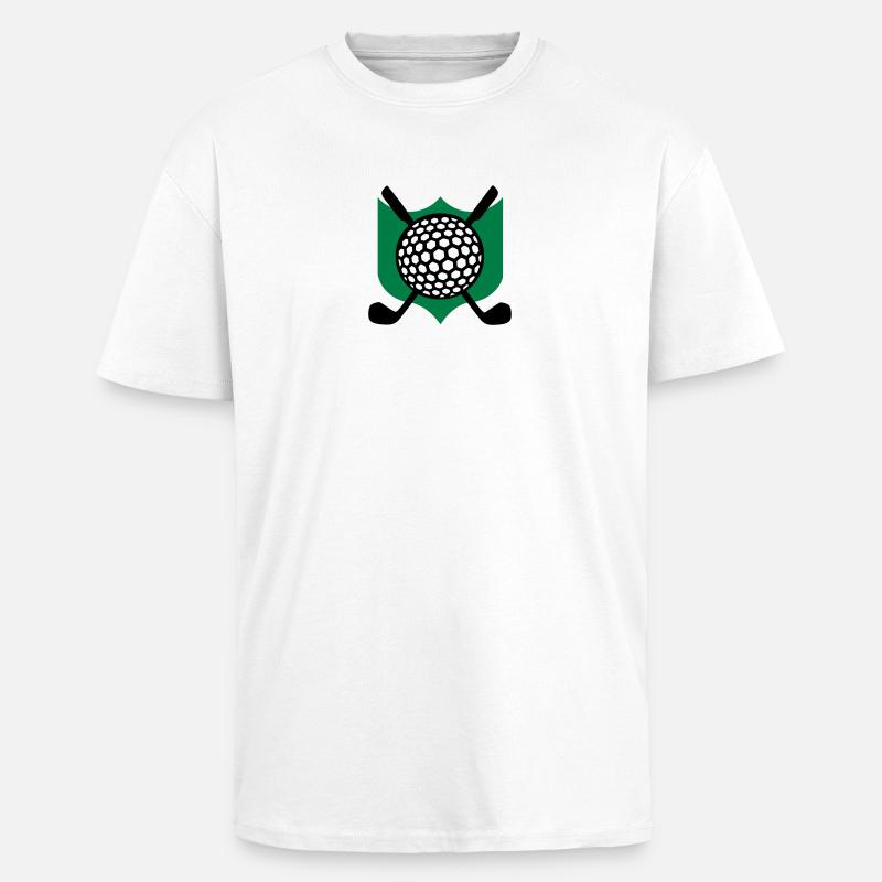 Golf - Oversized Heavyweight Unisex T-Shirt - Weiß