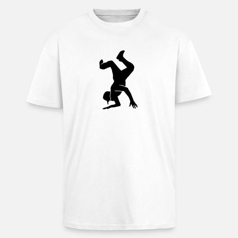 Breakdance - Oversized Heavyweight Unisex T-Shirt - Weiß