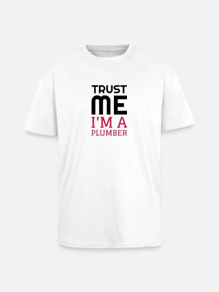 Plumber Plumbing Klempner Plombier Plomberie - Unisex Oversized Heavyweight T-shirt - white