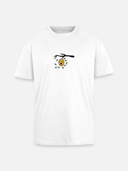 Beehive Branch - Unisex Oversized Heavyweight T-shirt - white