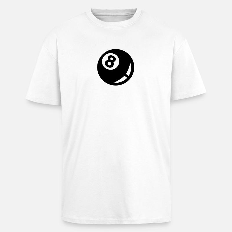 Billard - T-shirt unisexe oversize épais - blanc