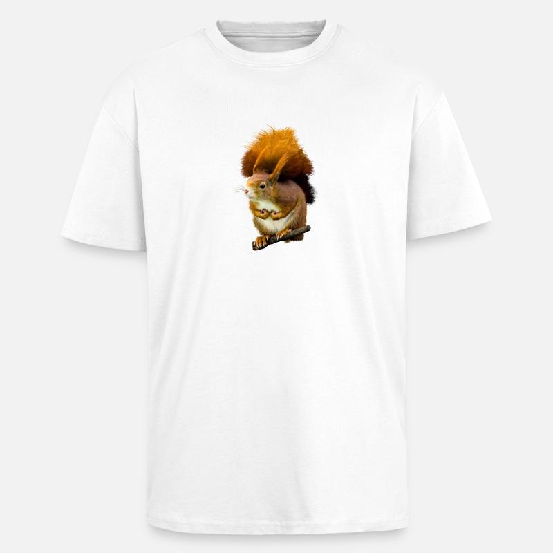 squirrel - Oversized Heavyweight Unisex T-Shirt - Weiß
