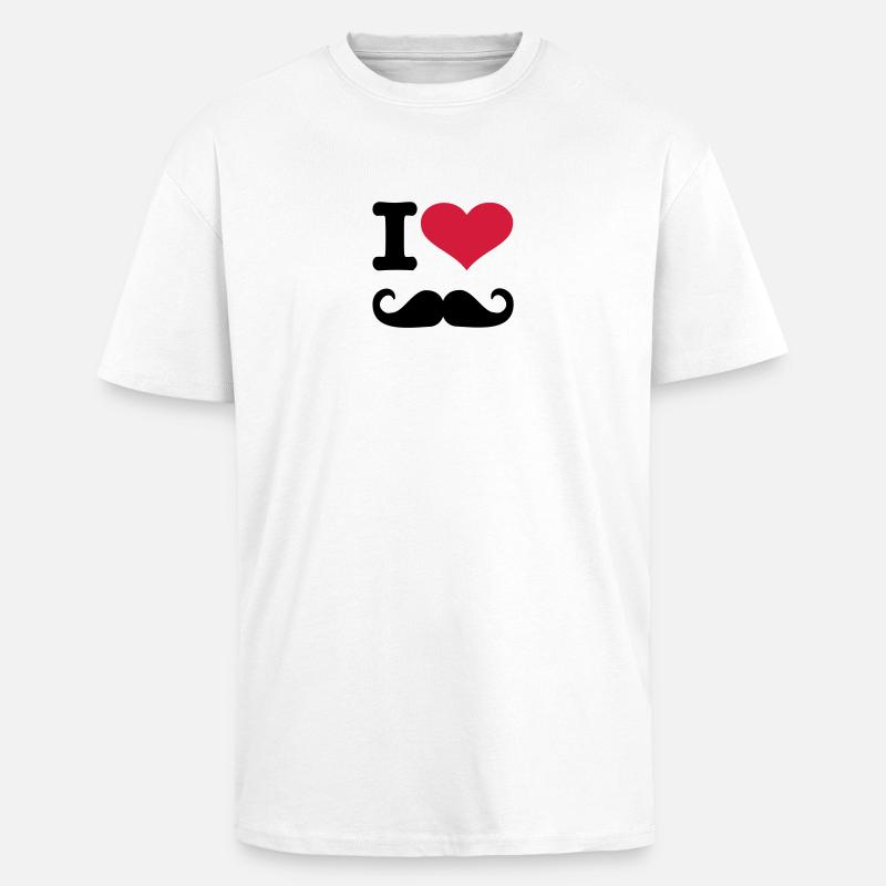 Bart - Oversized Heavyweight Unisex T-Shirt - Weiß