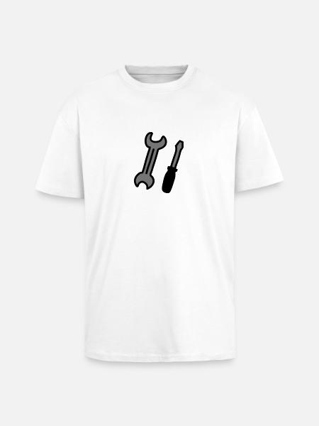 tools - Unisex Oversized Heavyweight T-shirt - white