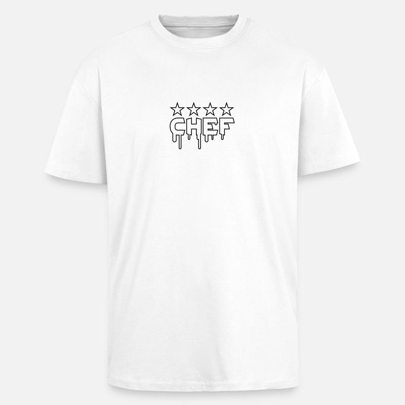 Chef - Oversized Heavyweight Unisex T-Shirt - Weiß