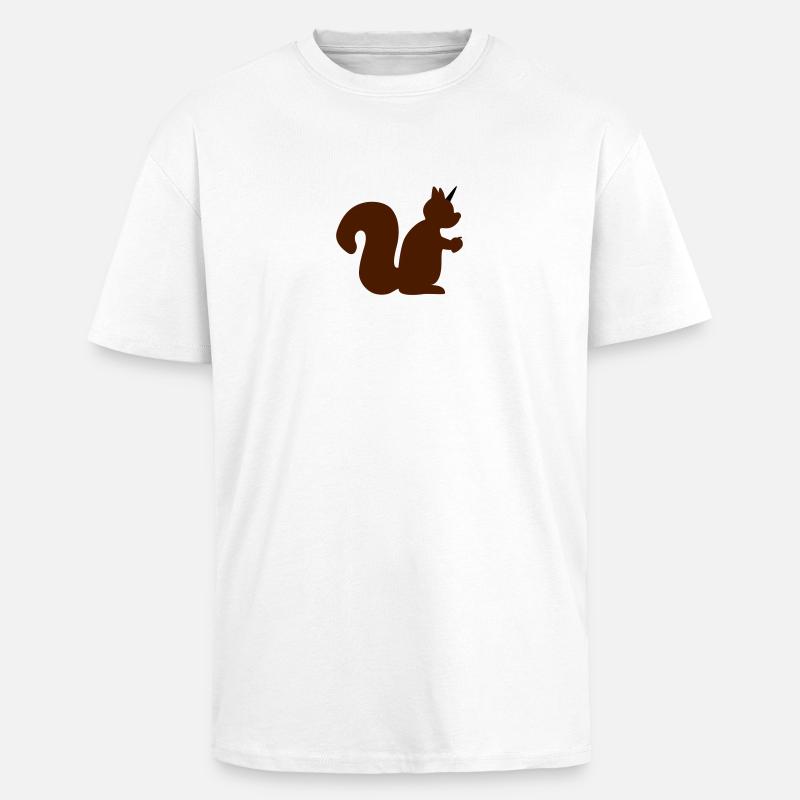 Einhorn Eichhörnchen - Oversized Heavyweight Unisex T-Shirt - Weiß