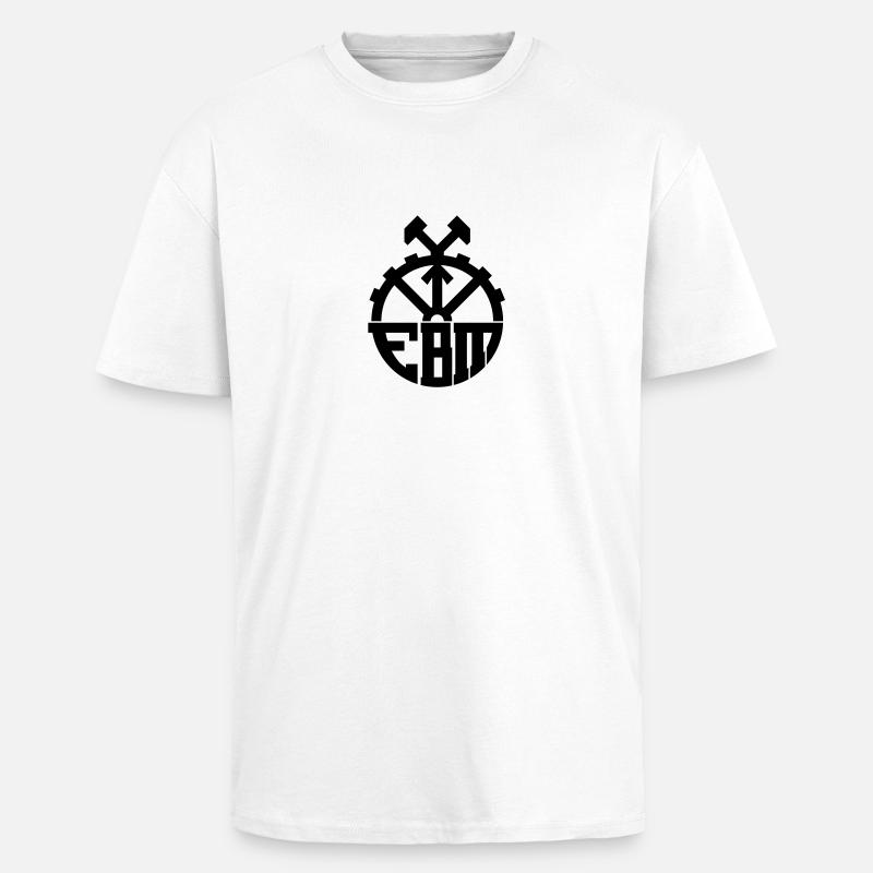 EBM - Oversized Heavyweight Unisex T-Shirt - Weiß