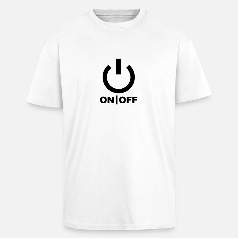 Power - T-shirt unisexe oversize épais - blanc