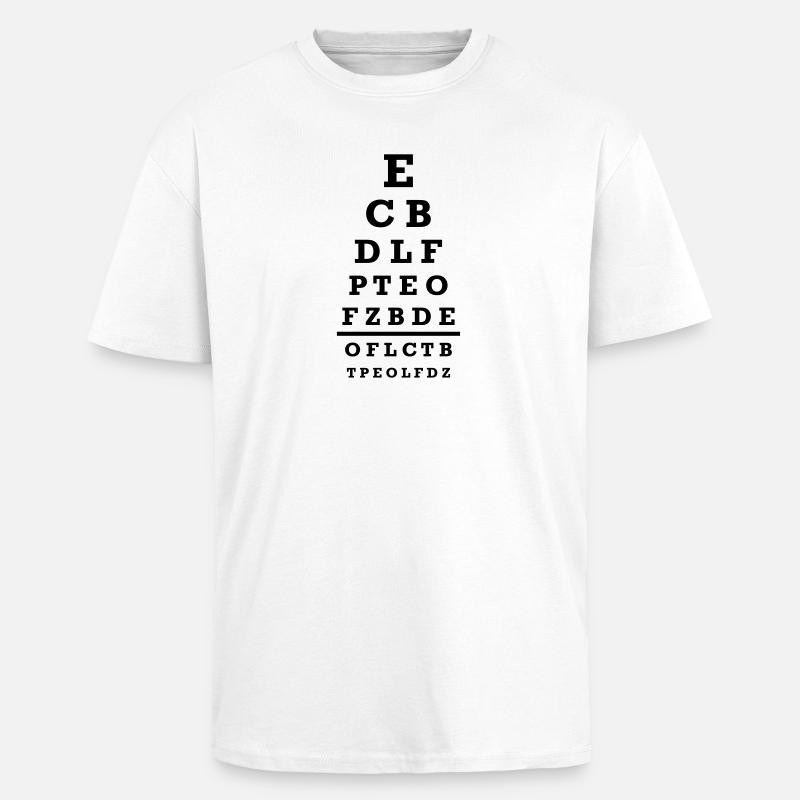 Optiker - Oversized Heavyweight Unisex T-Shirt - Weiß
