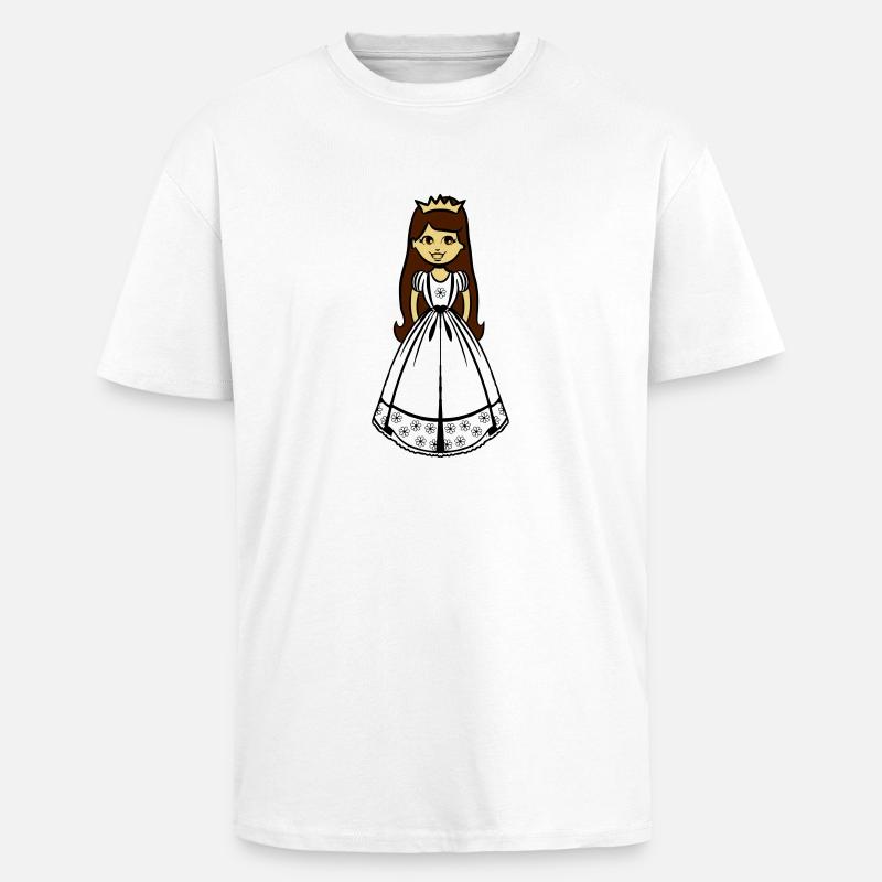 Prinzessin Mädchen Kind - Oversized Heavyweight Unisex T-Shirt - Weiß
