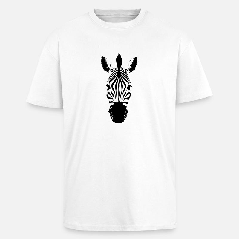 Zebra Orig. EXIT-SHIRT - Oversized Heavyweight Unisex T-Shirt - Weiß
