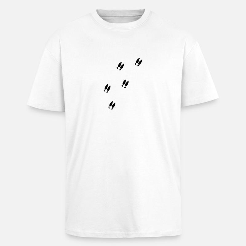 Elch - Oversized Heavyweight Unisex T-Shirt - Weiß