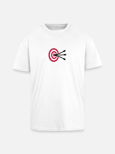 Bogenschießen - Oversized Heavyweight Unisex T-Shirt - Weiß