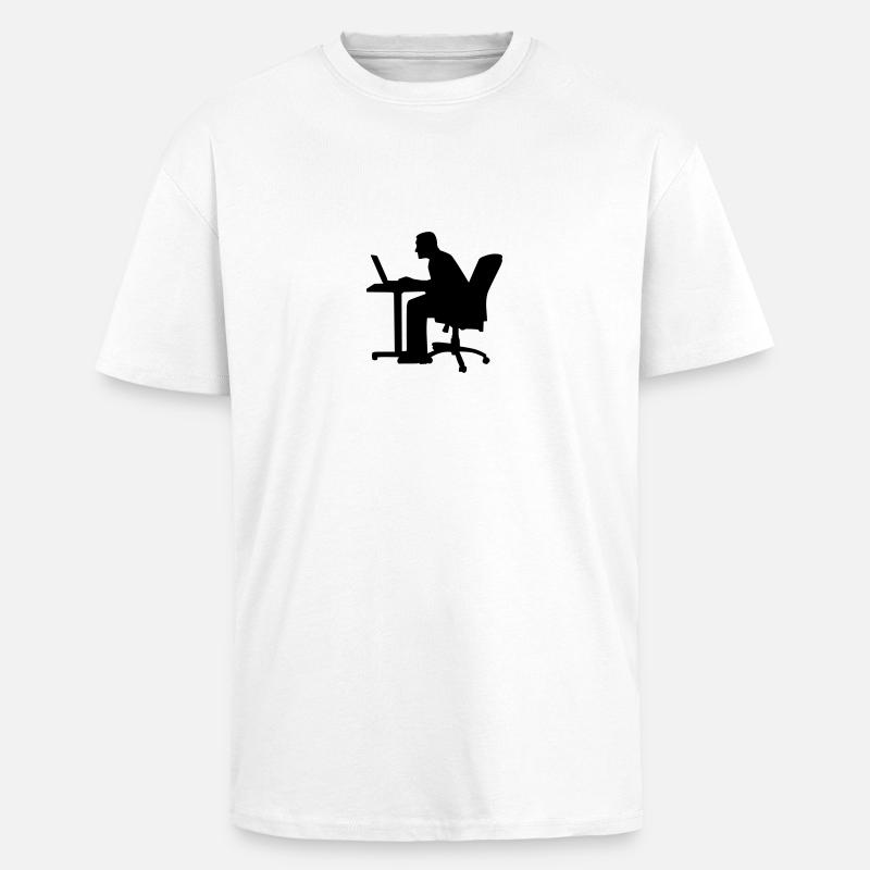 Computer - Unisex Oversized Heavyweight T-shirt - white