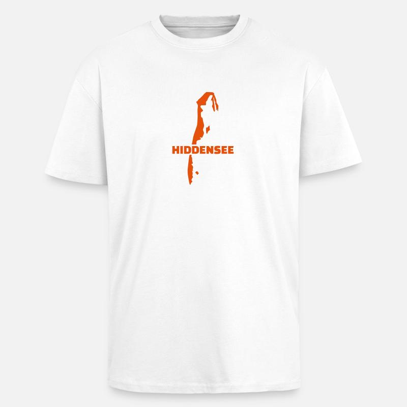 Hiddensee - Oversized Heavyweight Unisex T-Shirt - Weiß