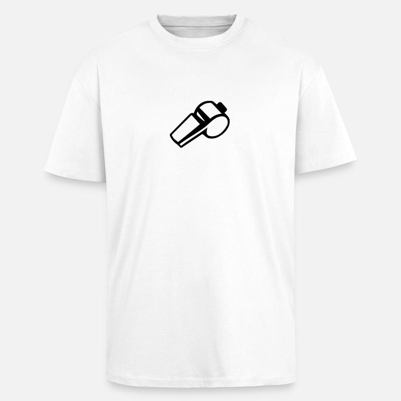 Trillerpfeife - Oversized Heavyweight Unisex T-Shirt - Weiß