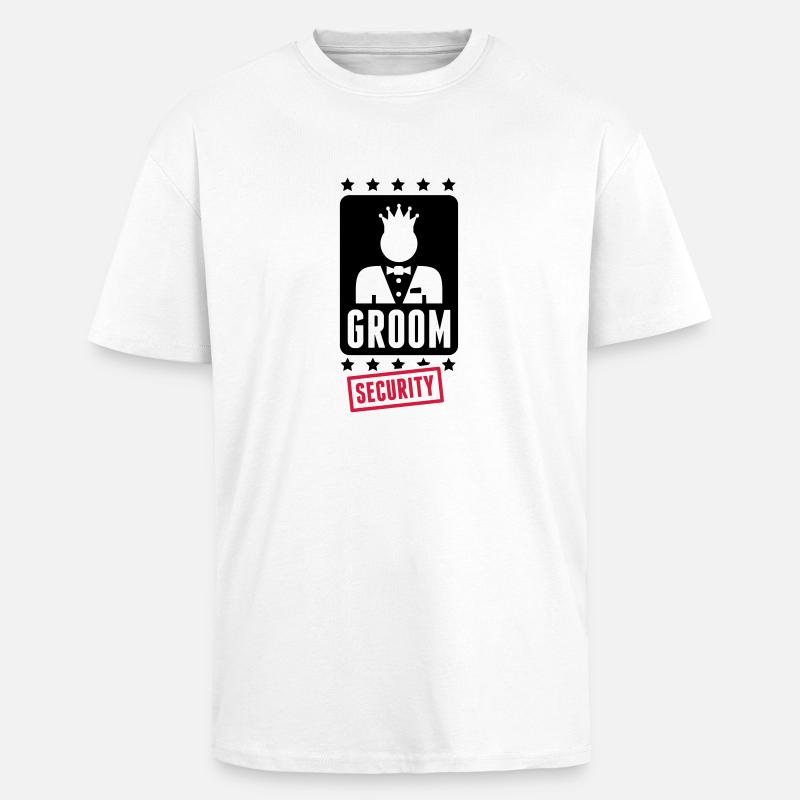 groom_security_1_f2 - Unisex Oversized Heavyweight T-shirt - white