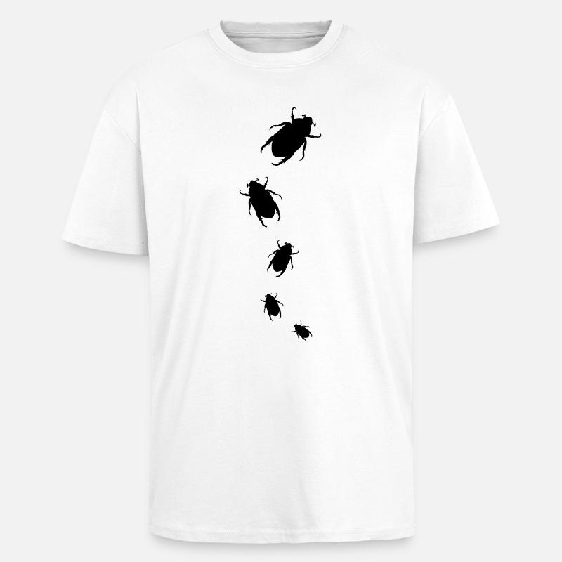 Bug Attack - Unisex Oversized Heavyweight T-shirt - white