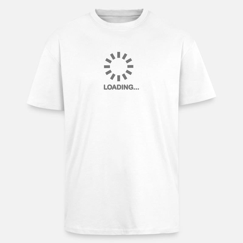 Loading - Oversized Heavyweight Unisex T-Shirt - Weiß