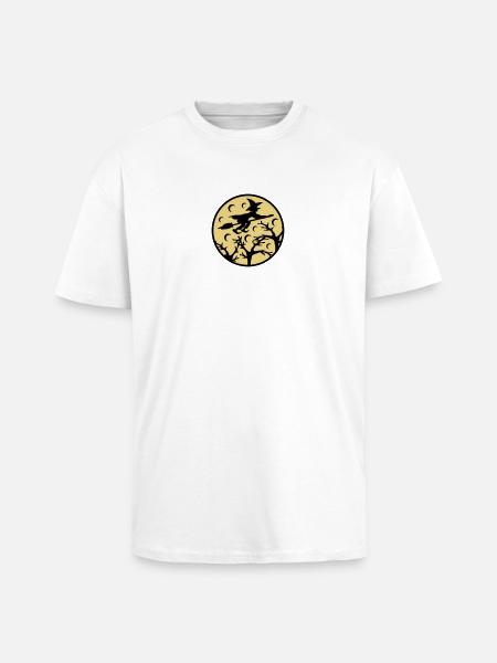 Witch Moon - T-shirt unisexe oversize épais - blanc