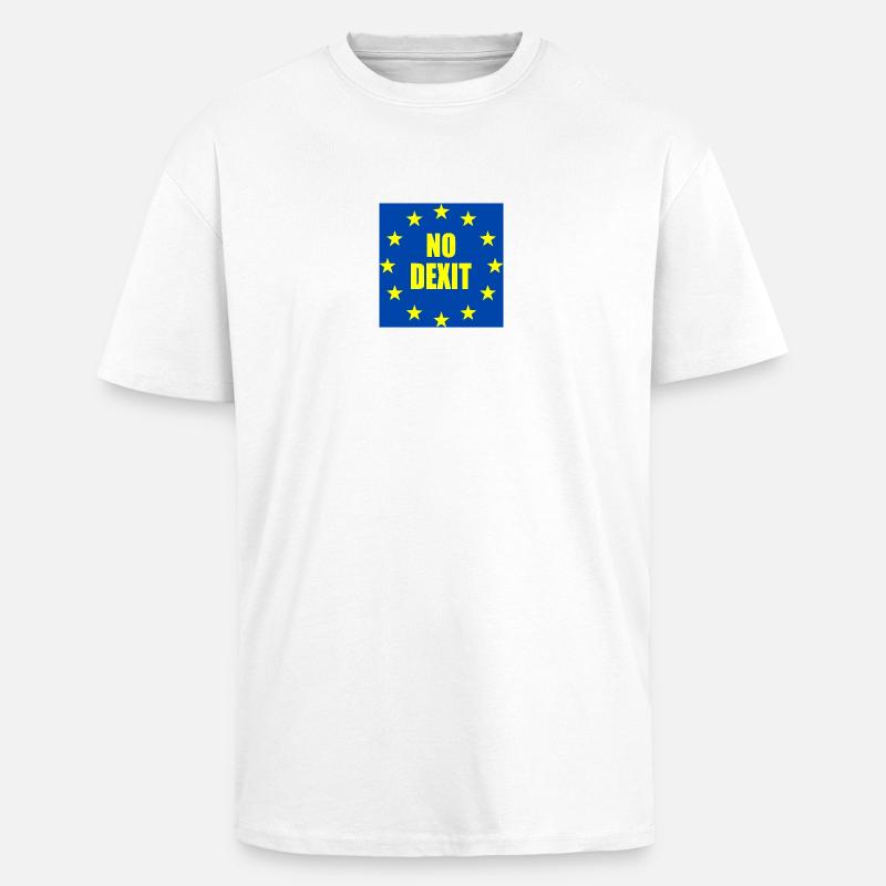No dexit - Oversized Heavyweight Unisex T-Shirt - Weiß
