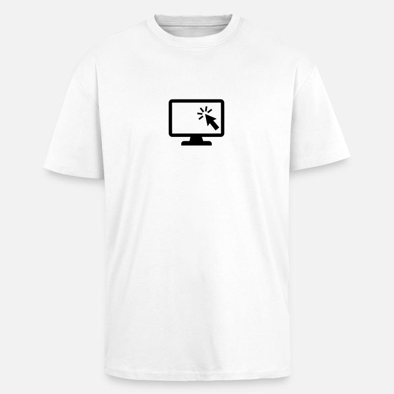 Computer - Oversized Heavyweight Unisex T-Shirt - Weiß