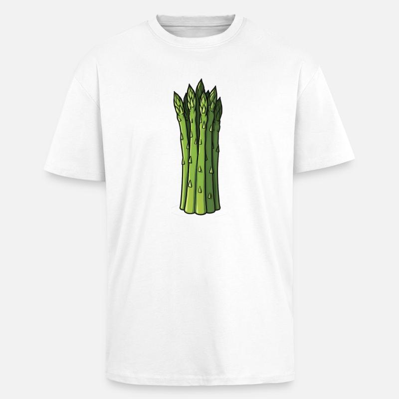 Spargeln - Oversized Heavyweight Unisex T-Shirt - Weiß