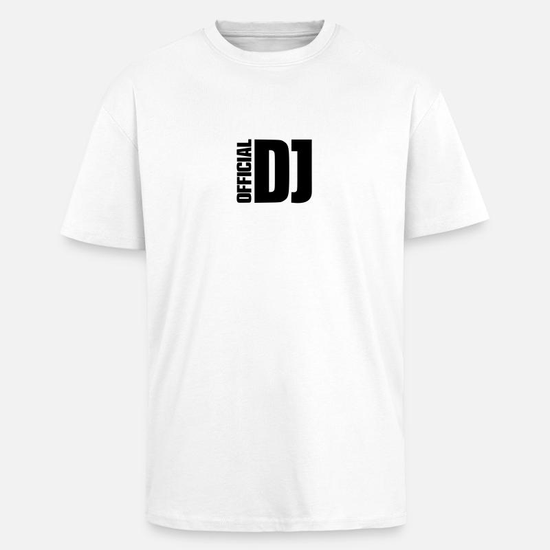 DJ - Oversized Heavyweight Unisex T-Shirt - Weiß