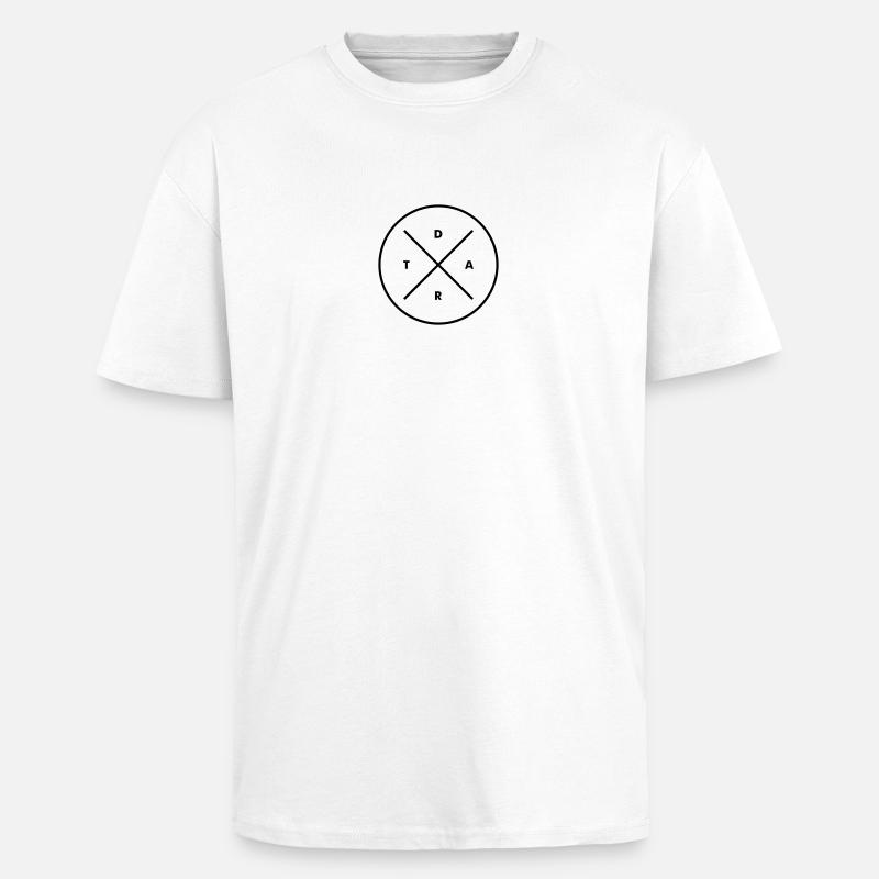 Hipster Dart - Oversized Heavyweight Unisex T-Shirt - Weiß