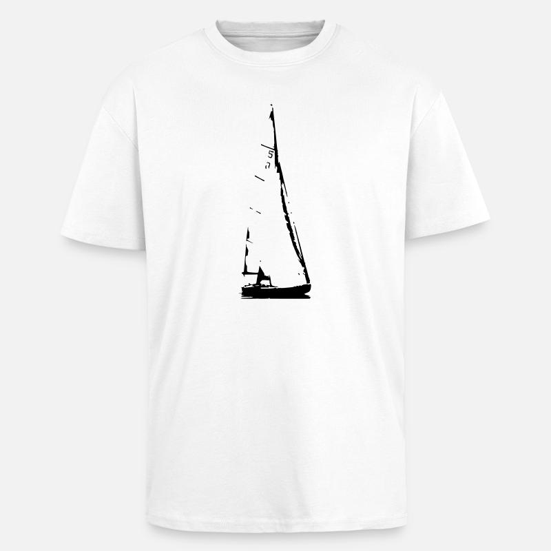 Sailing Boat - T-shirt unisexe oversize épais - blanc