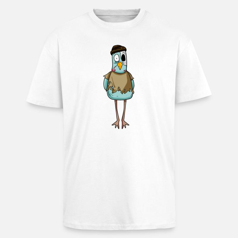 Zombie Möwe - Oversized Heavyweight Unisex T-Shirt - Weiß
