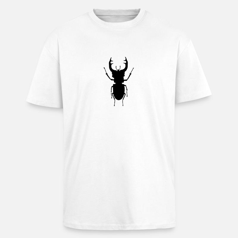 Hirsch _Lenkrad_c1 - Oversized Heavyweight Unisex T-Shirt - Weiß