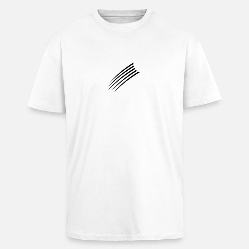 Cool Lines Pattern - Oversized Heavyweight Unisex T-Shirt - Weiß