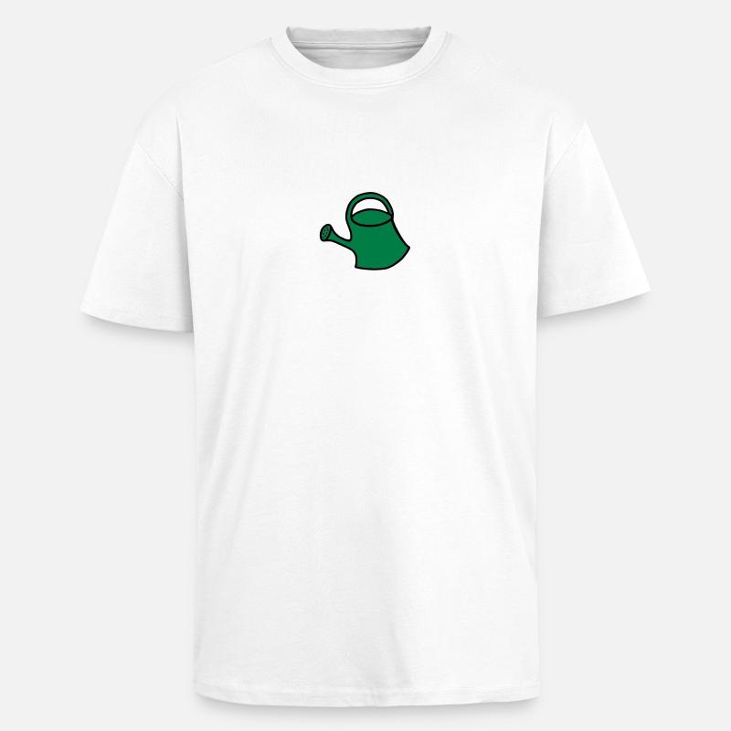 Arrosage - arrosoir - V2 - T-shirt unisexe oversize épais - blanc