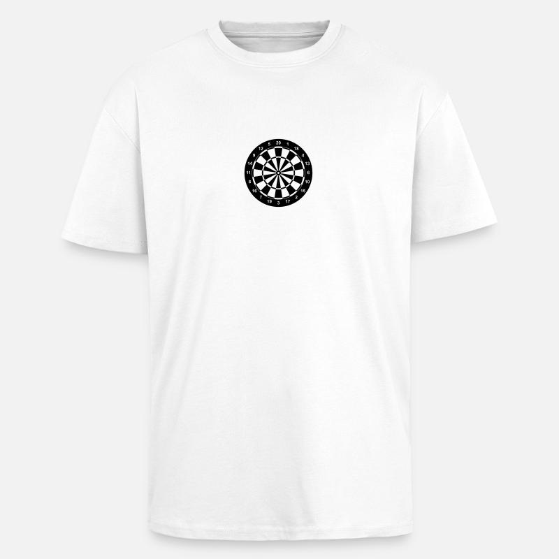 dartboard_1fb - Oversized Heavyweight Unisex T-Shirt - Weiß