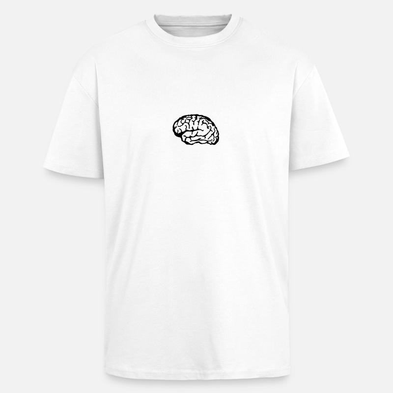 brain - Unisex Oversized Heavyweight T-shirt - white