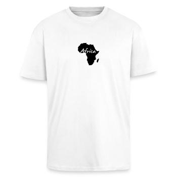 Afrika Kontinent Safari Roots of Reggae Music wild - Oversized Heavyweight Unisex T-Shirt - Weiß - Vorne - Alina (178cm) & Michal (187cm)