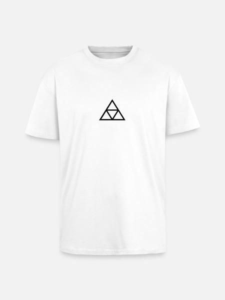 Triangles - Unisex Oversized Heavyweight T-shirt - white