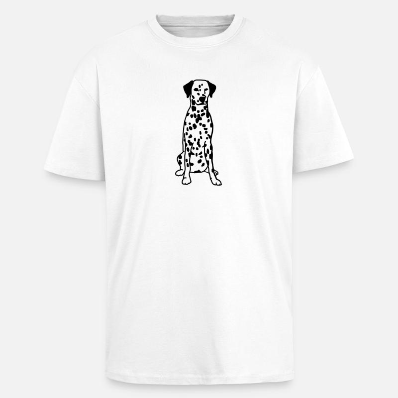 Dalmatien - T-shirt unisexe oversize épais - blanc