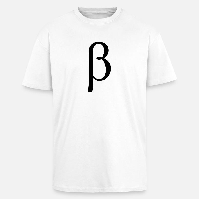 Beta - Oversized Heavyweight Unisex T-Shirt - Weiß