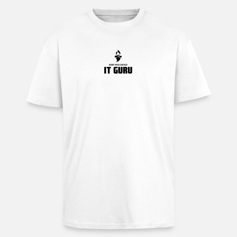 Nennt mich einfach IT Guru - Oversized Heavyweight Unisex T-Shirt - Weiß
