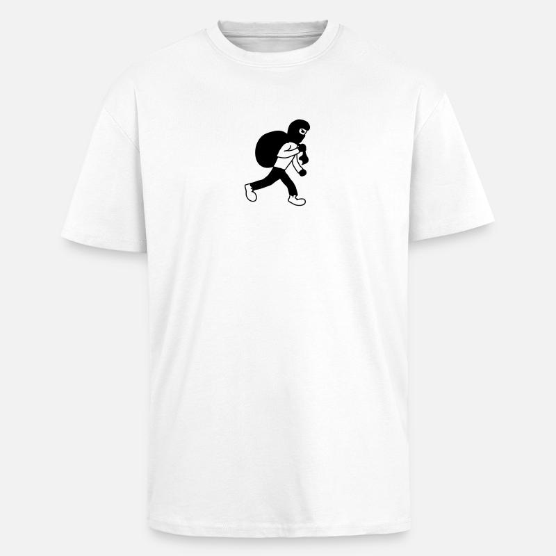 Robber - Oversized Heavyweight Unisex T-Shirt - Weiß