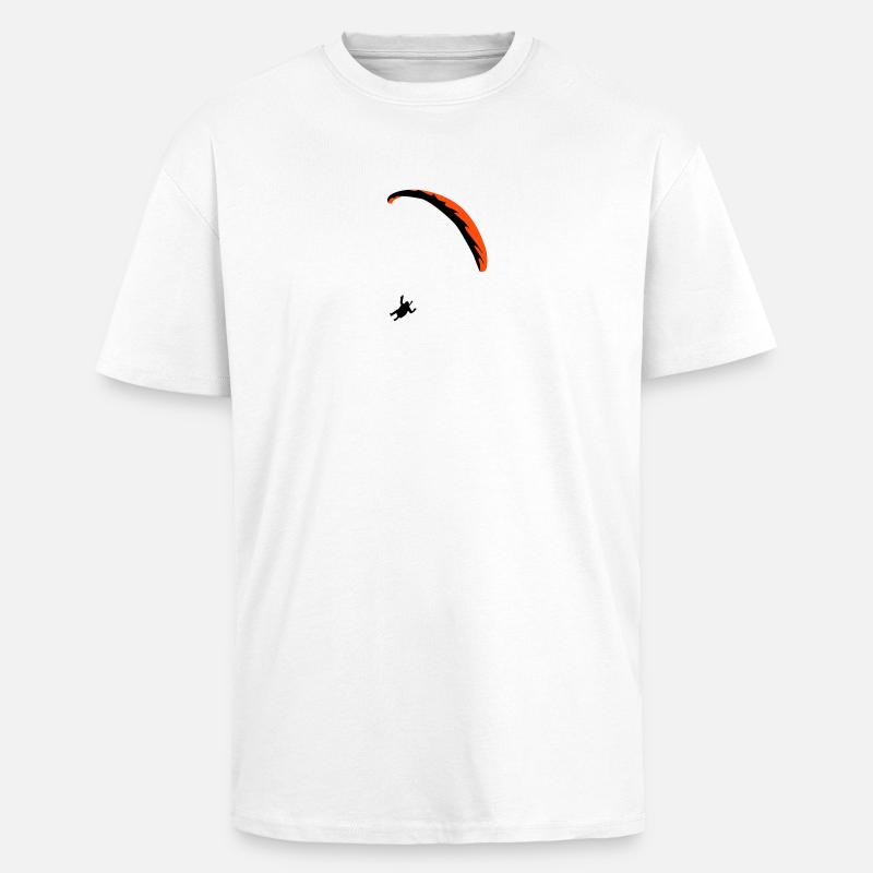 Gleitschirm Praglider - Oversized Heavyweight Unisex T-Shirt - Weiß
