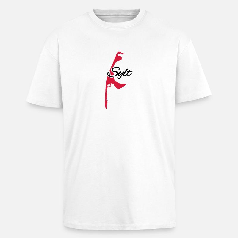 Sylt - Oversized Heavyweight Unisex T-Shirt - Weiß